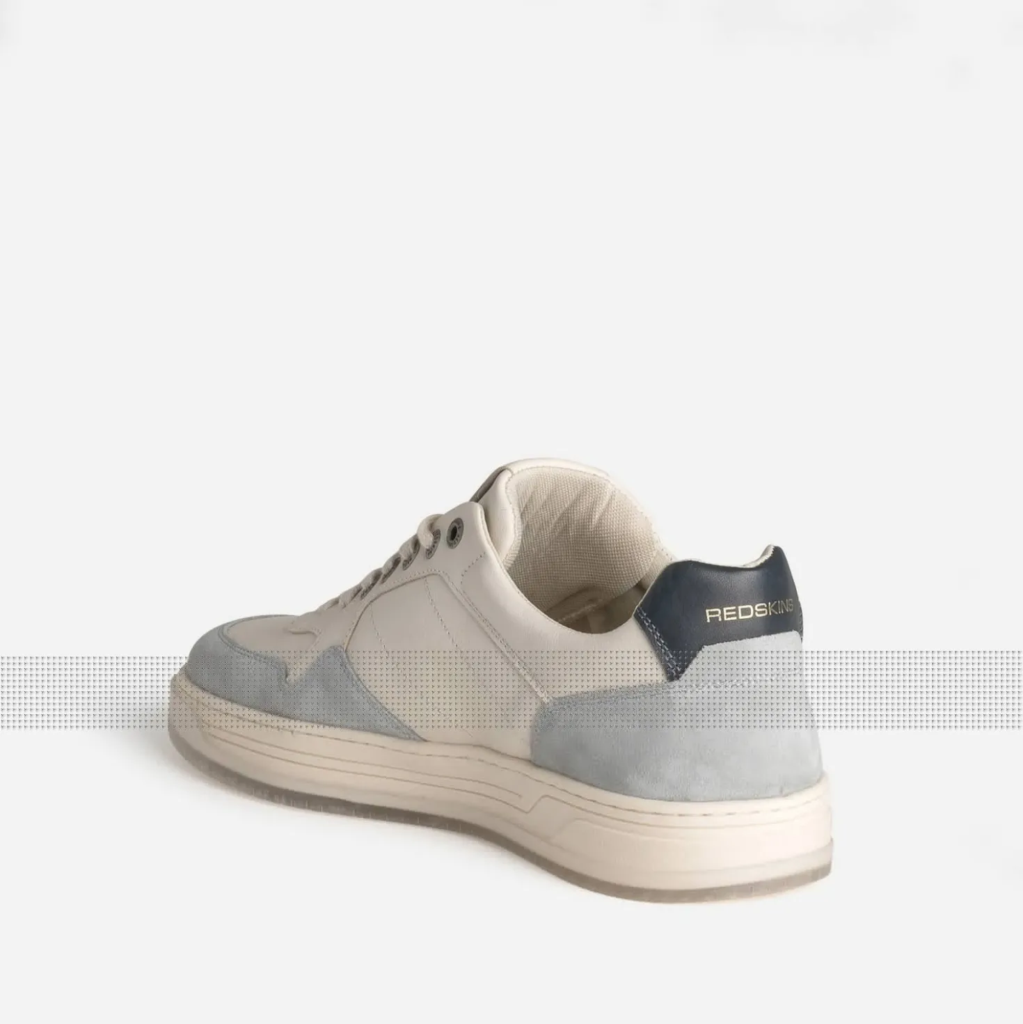 Tennis REDSKINS beige et grise cuir