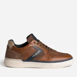 Tennis REDSKINS cognac cuir