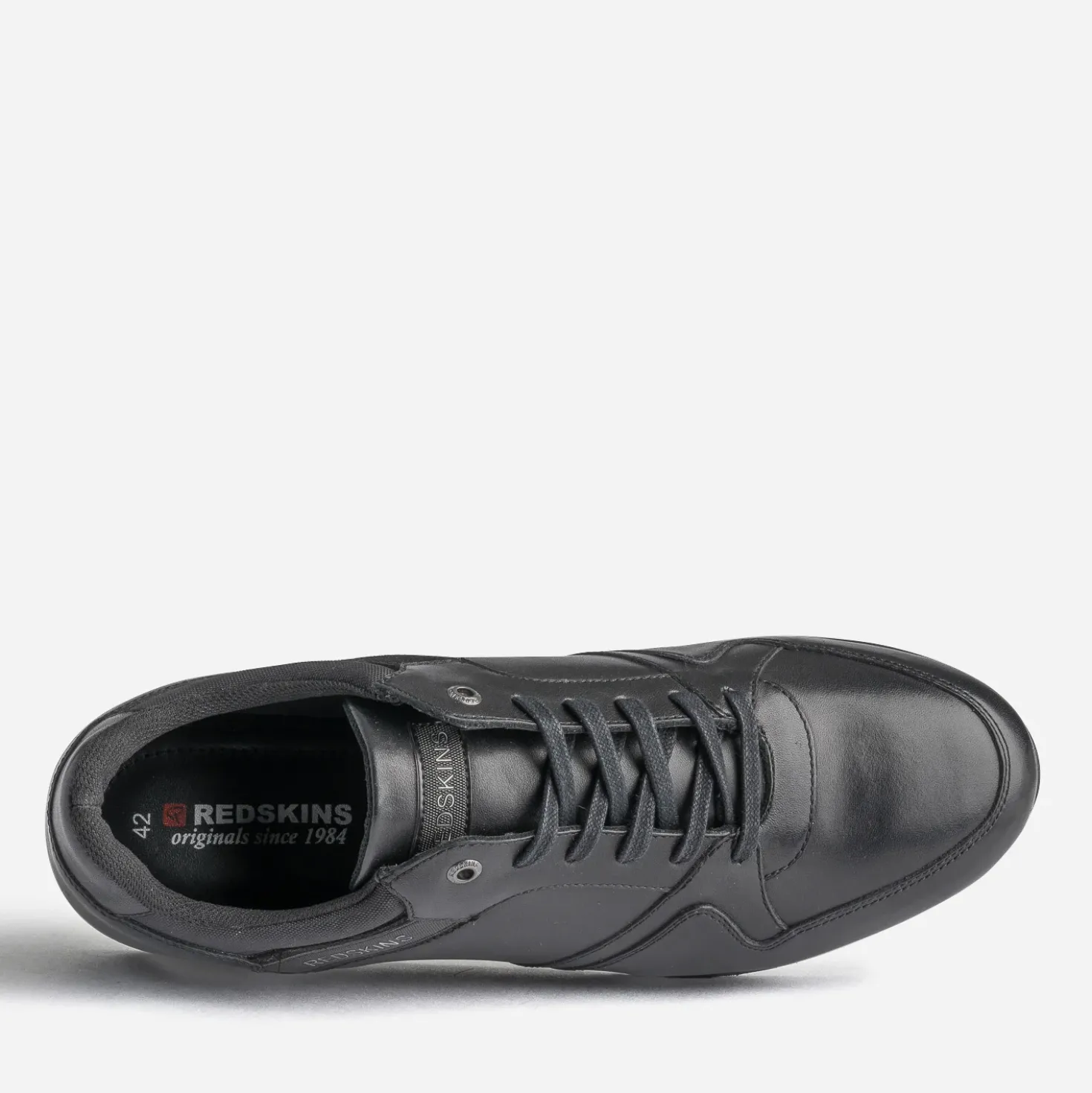 Tennis REDSKINS noire en cuir
