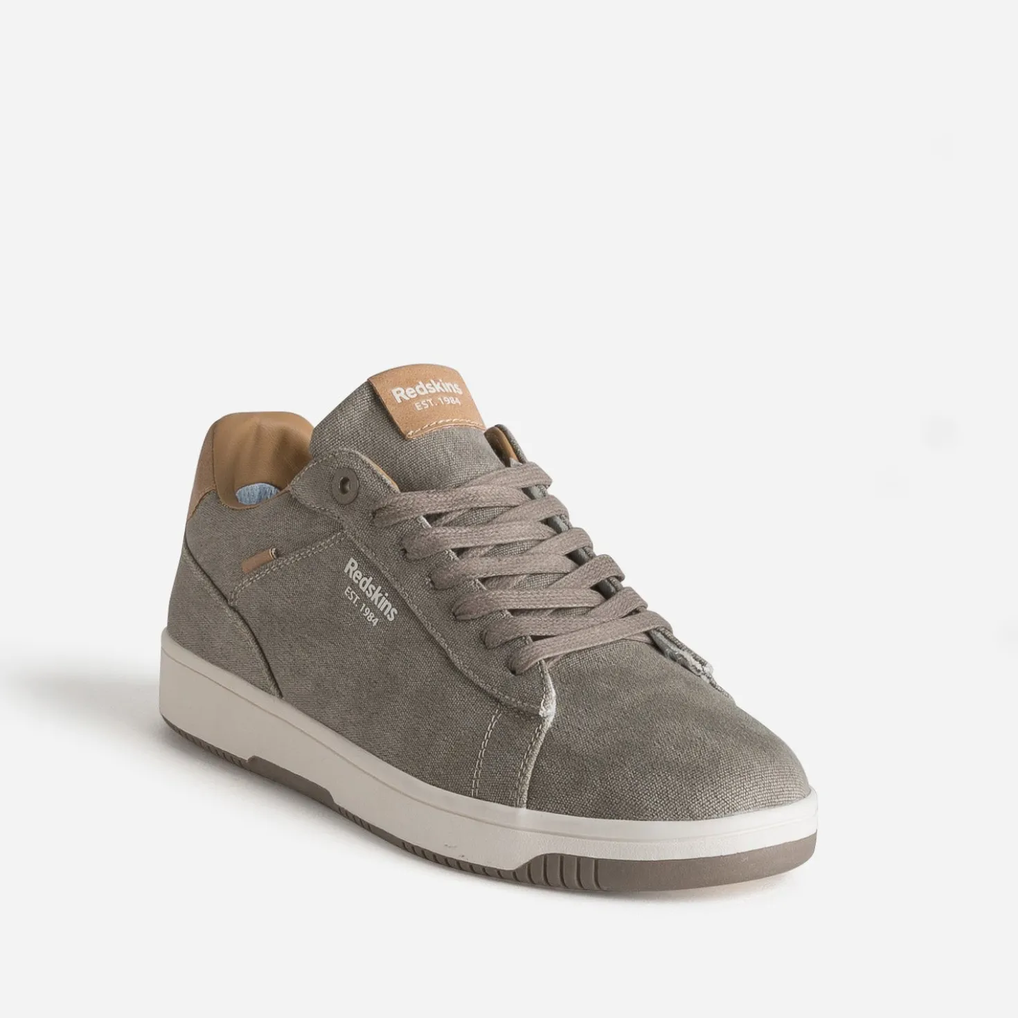 Tennis REDSKINS taupe en toile