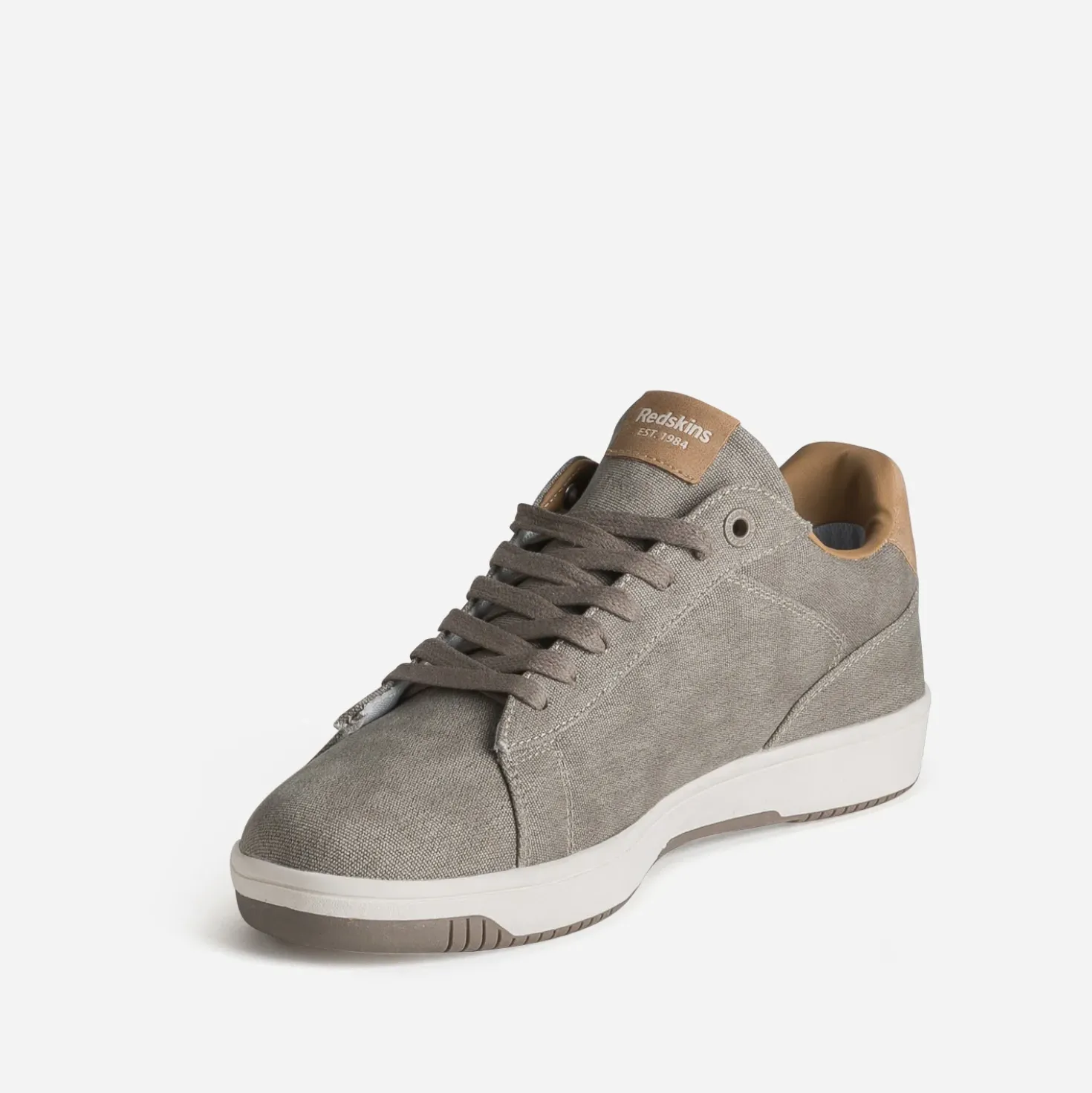 Tennis REDSKINS taupe en toile