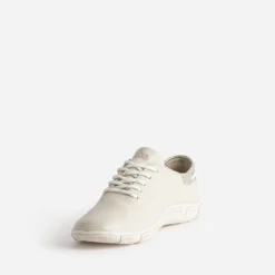 Tennis TBS beige en cuir à semelle bicolore