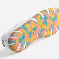 Tennis TBS blanche en mesh semelle camouflage
