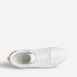 Tennis TBS blanche et or en cuir