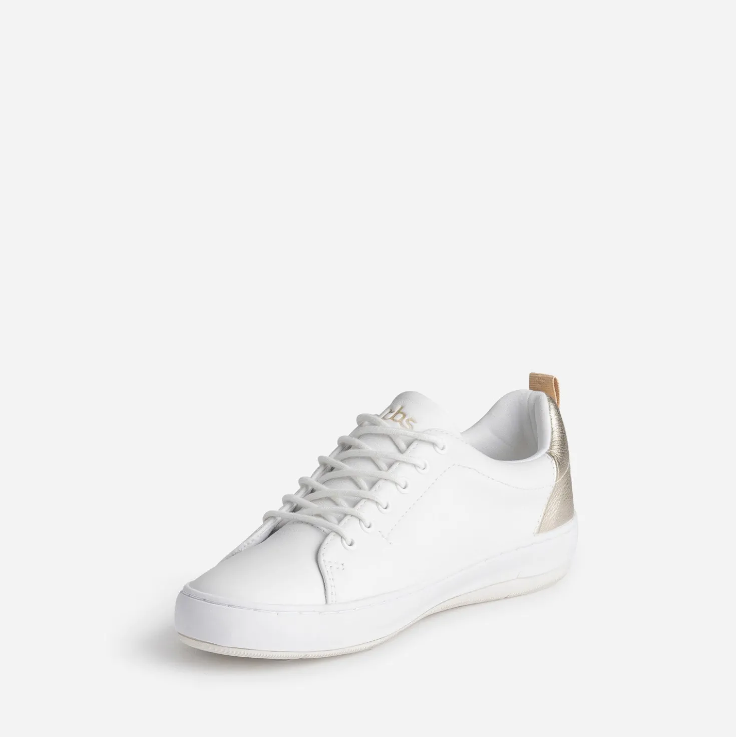 Tennis TBS blanche et or en cuir