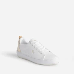Tennis TBS blanche et or en cuir