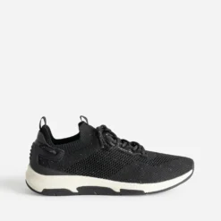 Tennis TBS noire en mesh tricoté