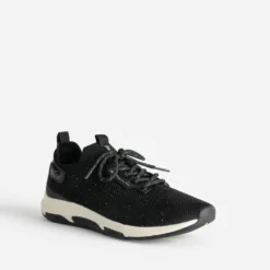 Tennis TBS noire en mesh tricoté