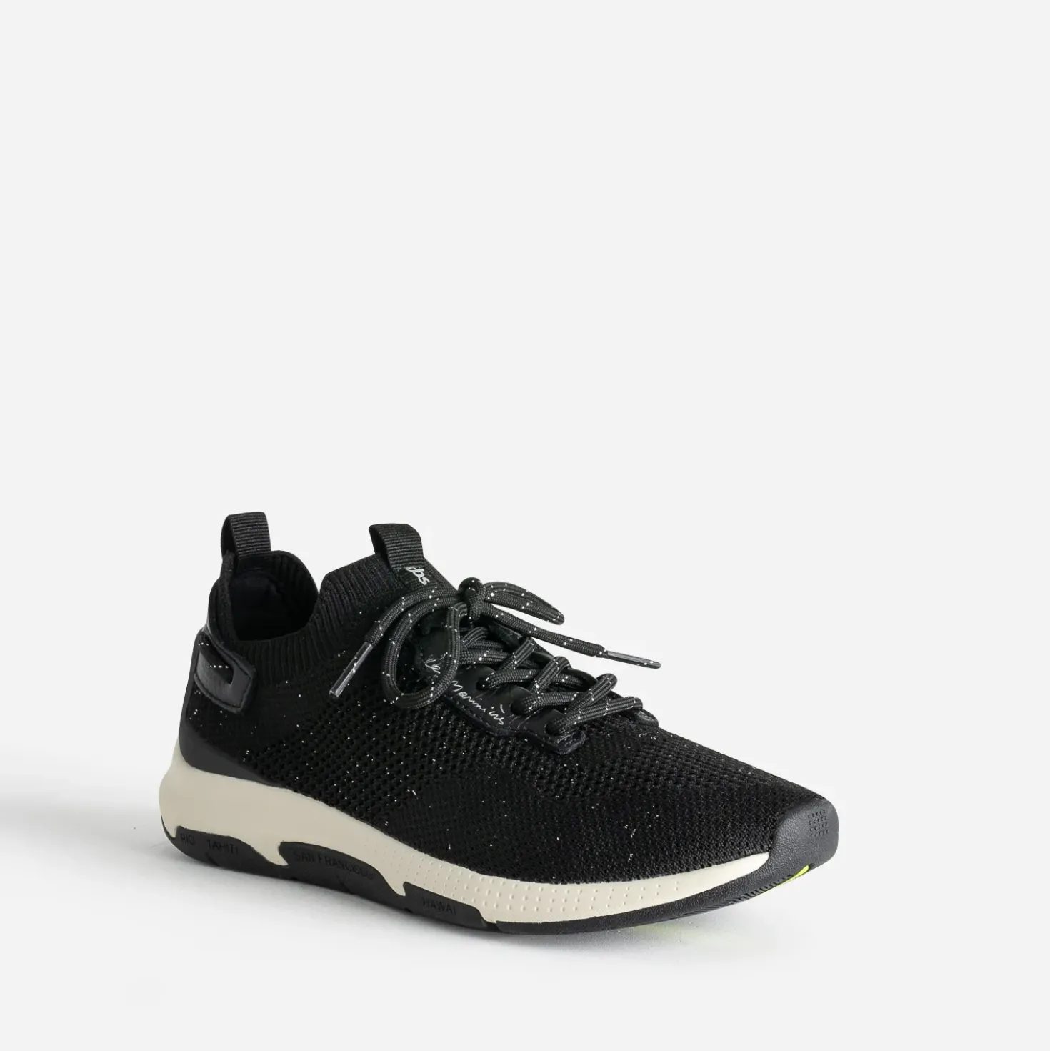 Tennis TBS noire en mesh tricoté