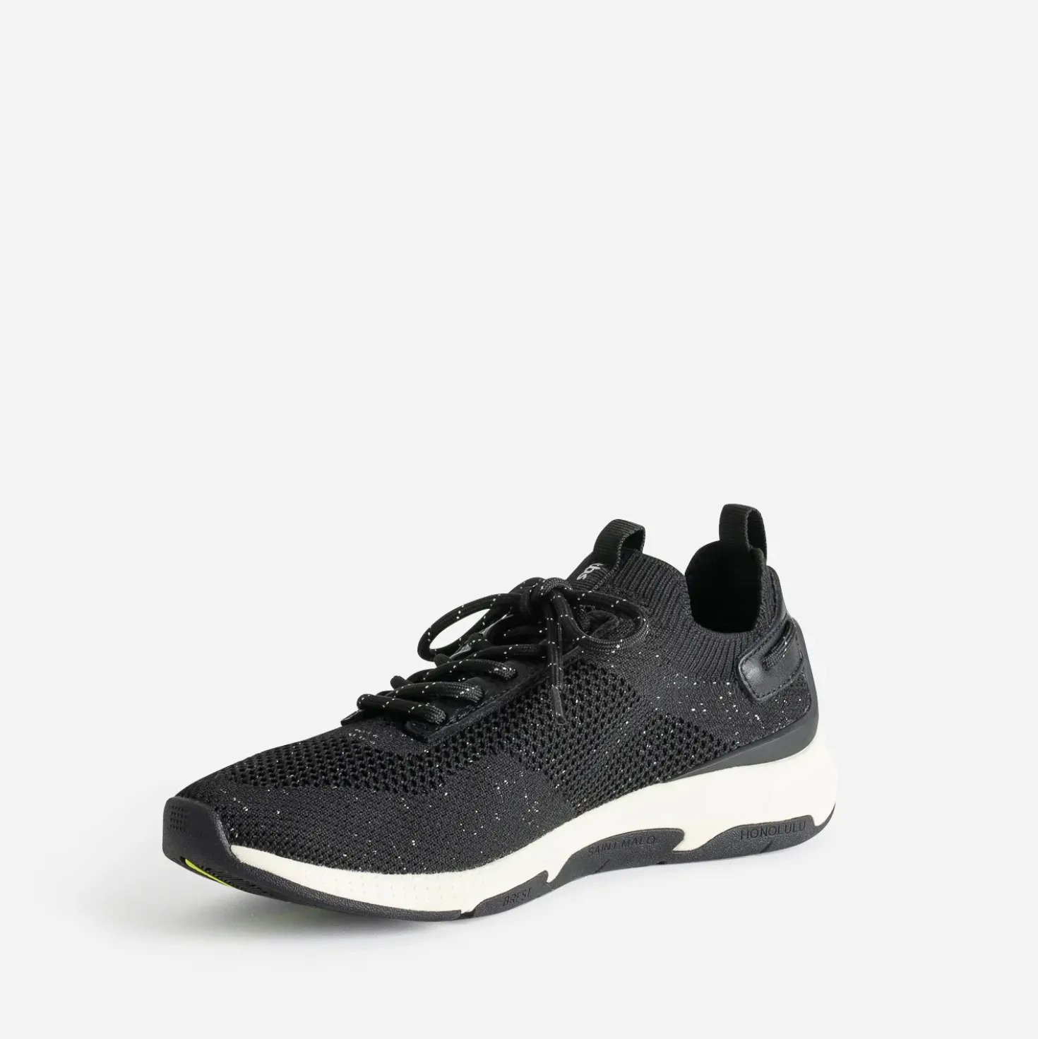 Tennis TBS noire en mesh tricoté