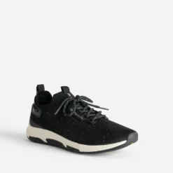 Tennis TBS noire en mesh tricoté