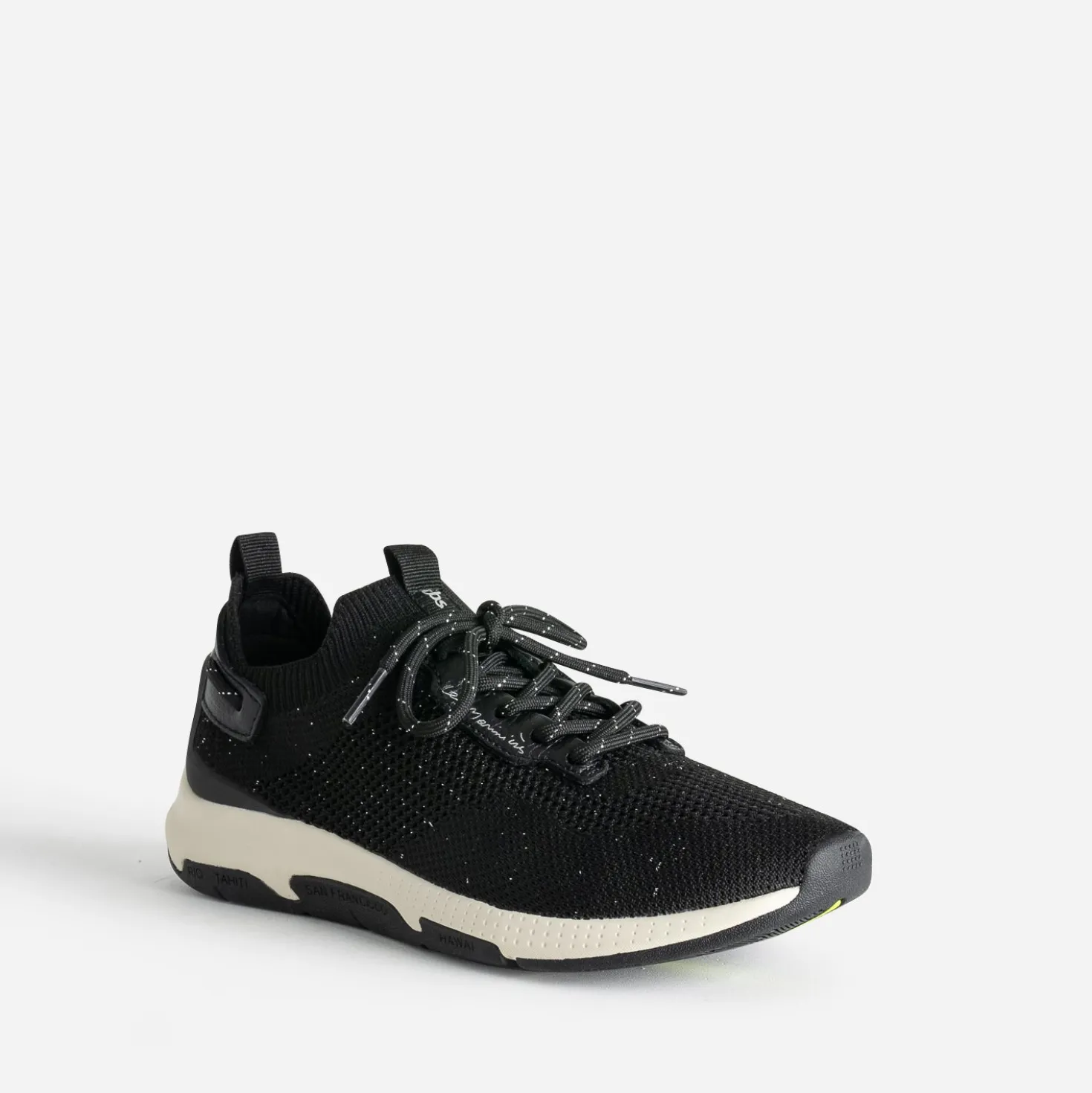 Tennis TBS noire en mesh tricoté