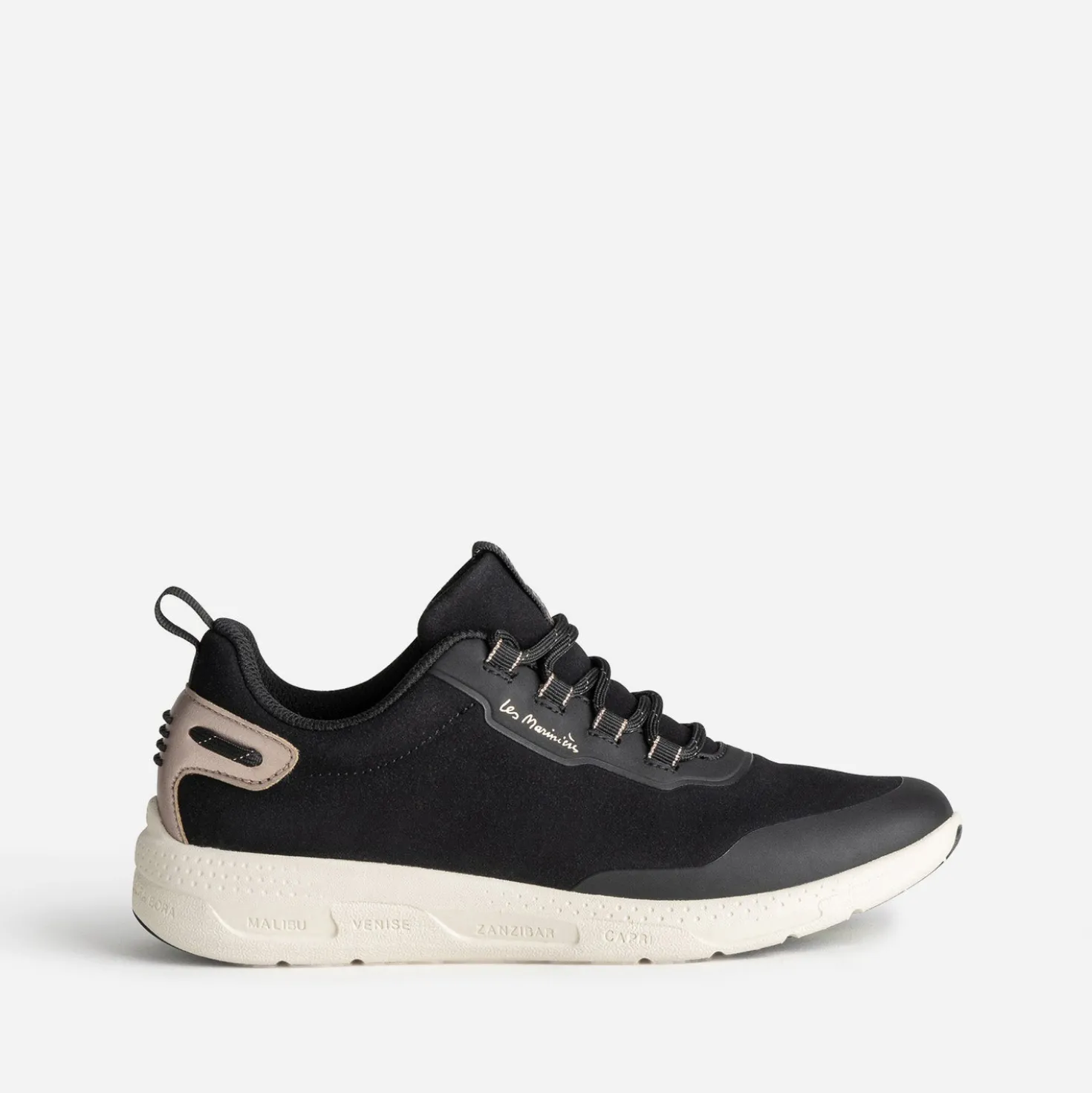 Tennis TBS noire mesh détails cuivrés