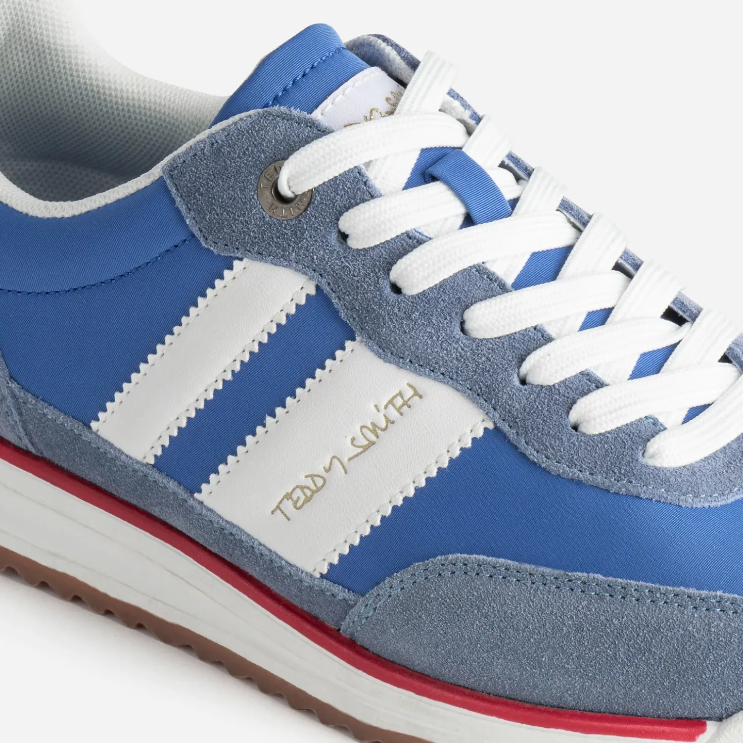 Tennis TEDDY SMITH bleue bi-matière