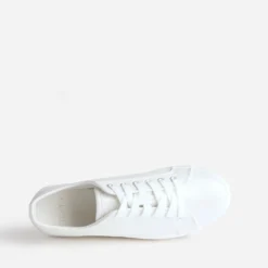 Tennis TEXTO blanc irisé embossée effet python