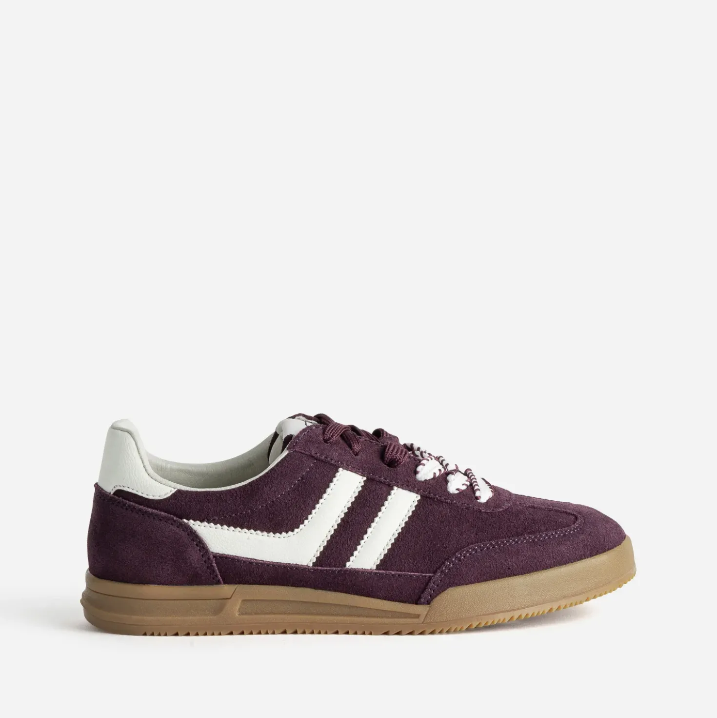 Tennis TEXTO bordeaux cuir velours