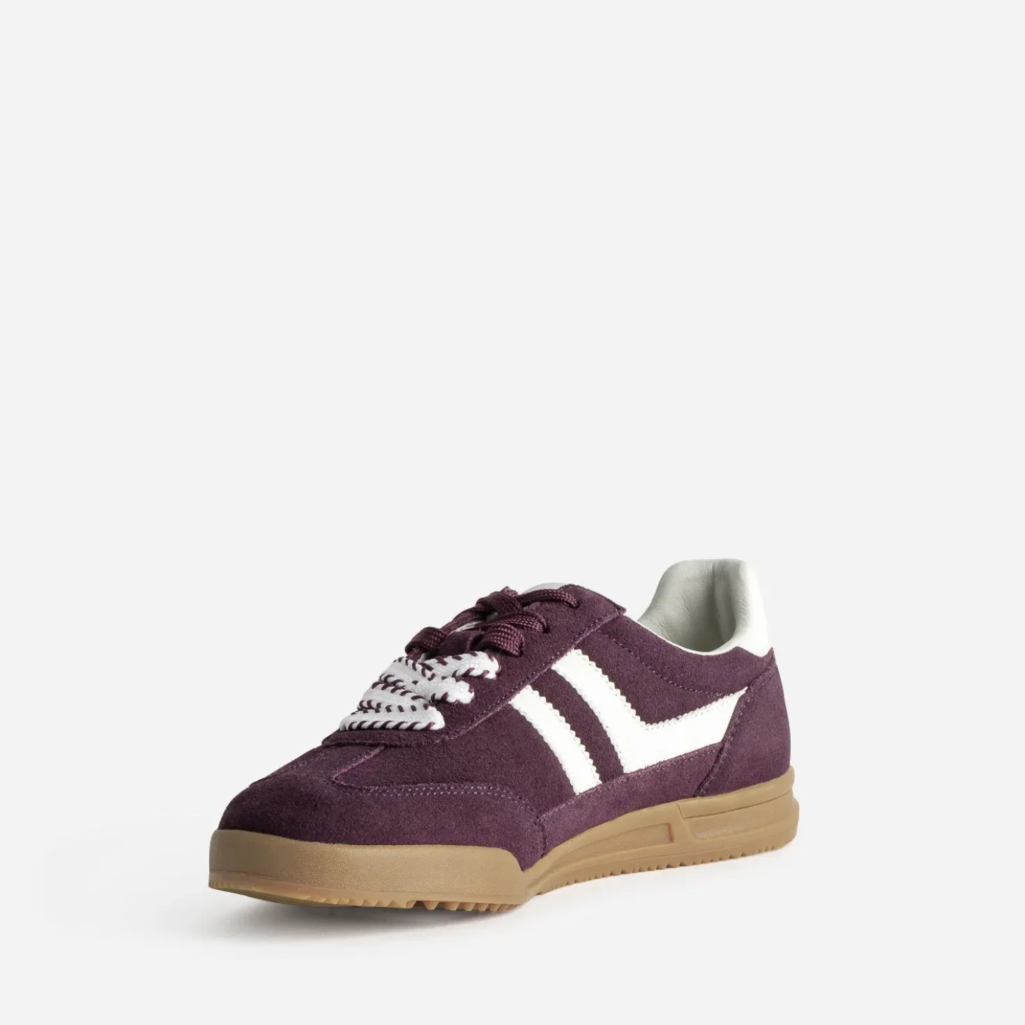 Tennis TEXTO bordeaux cuir velours