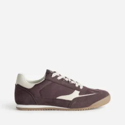 Tennis TEXTO marron et beige