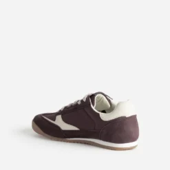 Tennis TEXTO marron et beige