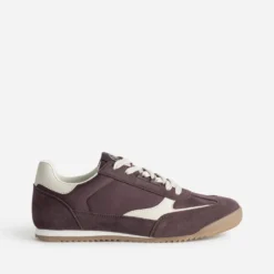 Tennis TEXTO marron et beige