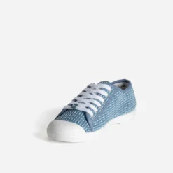 Tennis toile bleue LE TEMPS DES CERISES