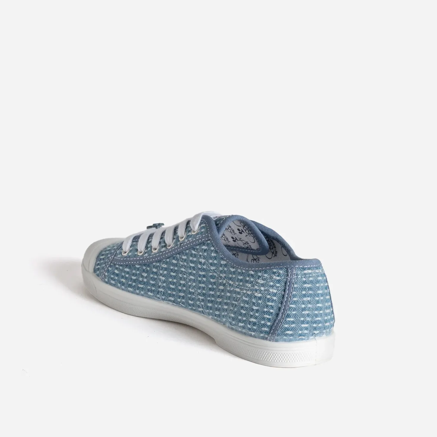 Tennis toile bleue LE TEMPS DES CERISES