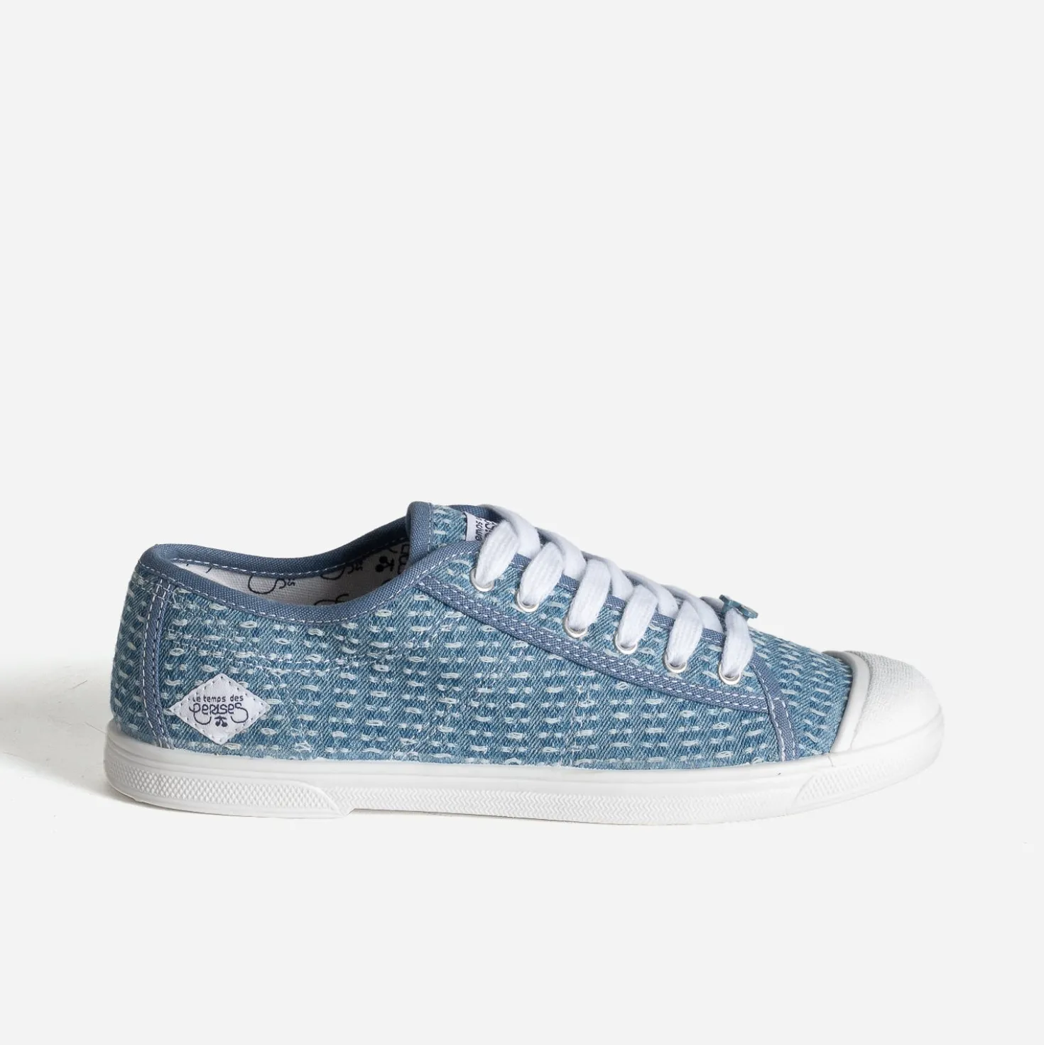 Tennis toile bleue LE TEMPS DES CERISES