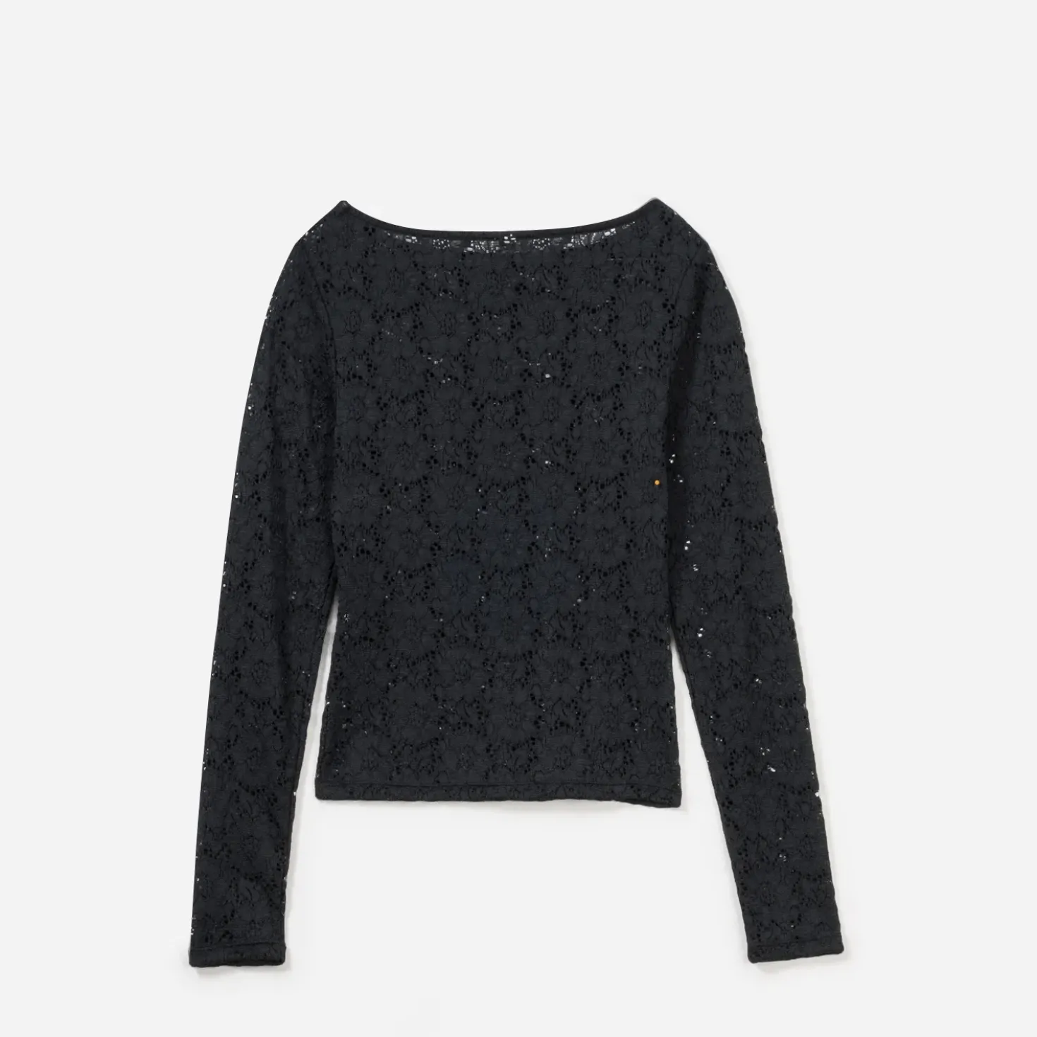 Top TEXTO noir en dentelle