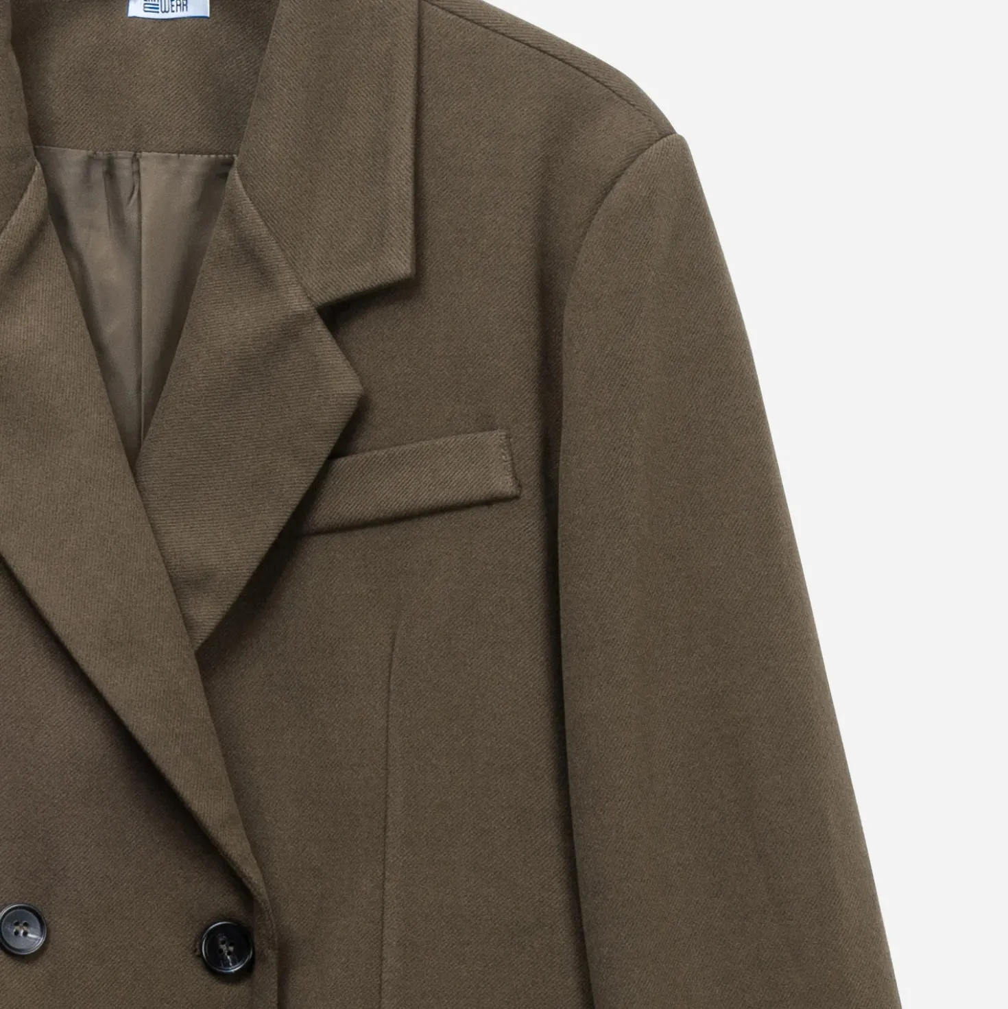 Veste de blazer ERAM WEAR taupe oversize