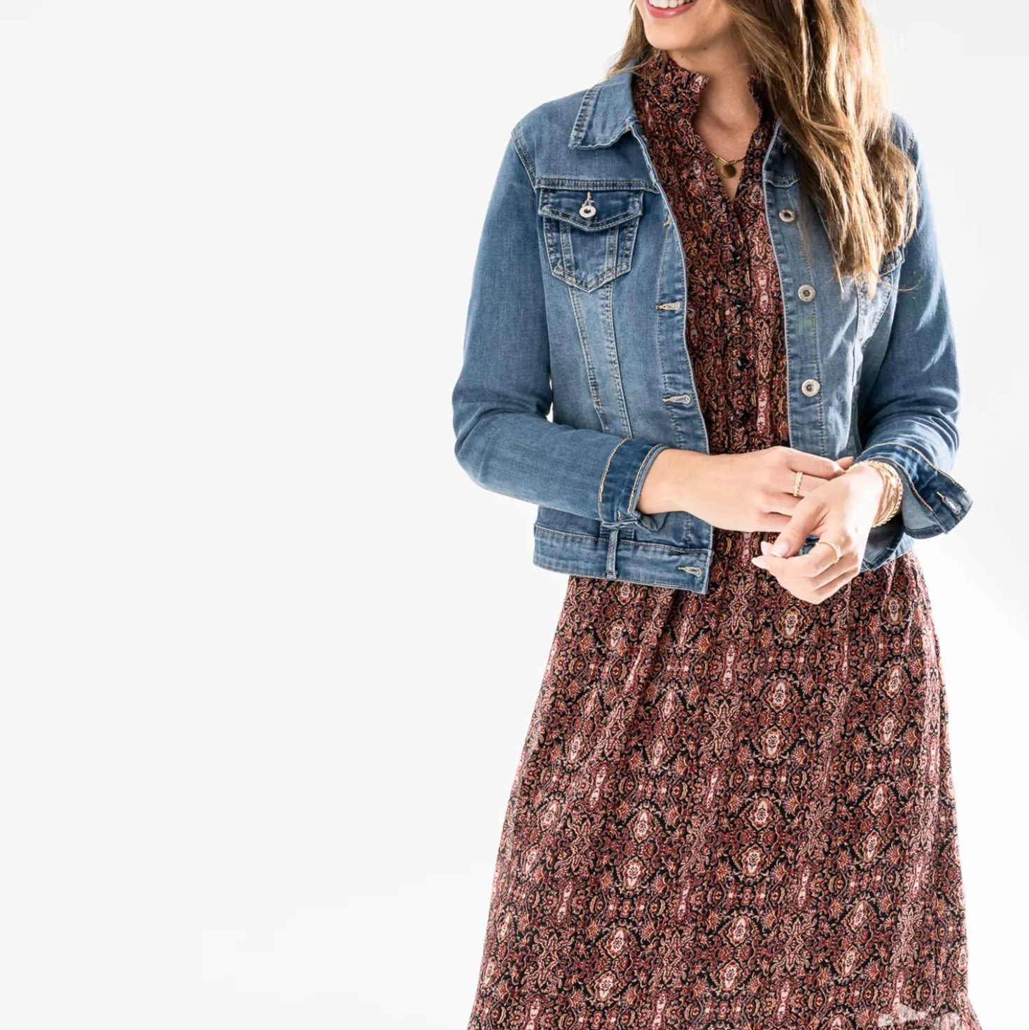 Veste en jean TEXTO bleu délavé