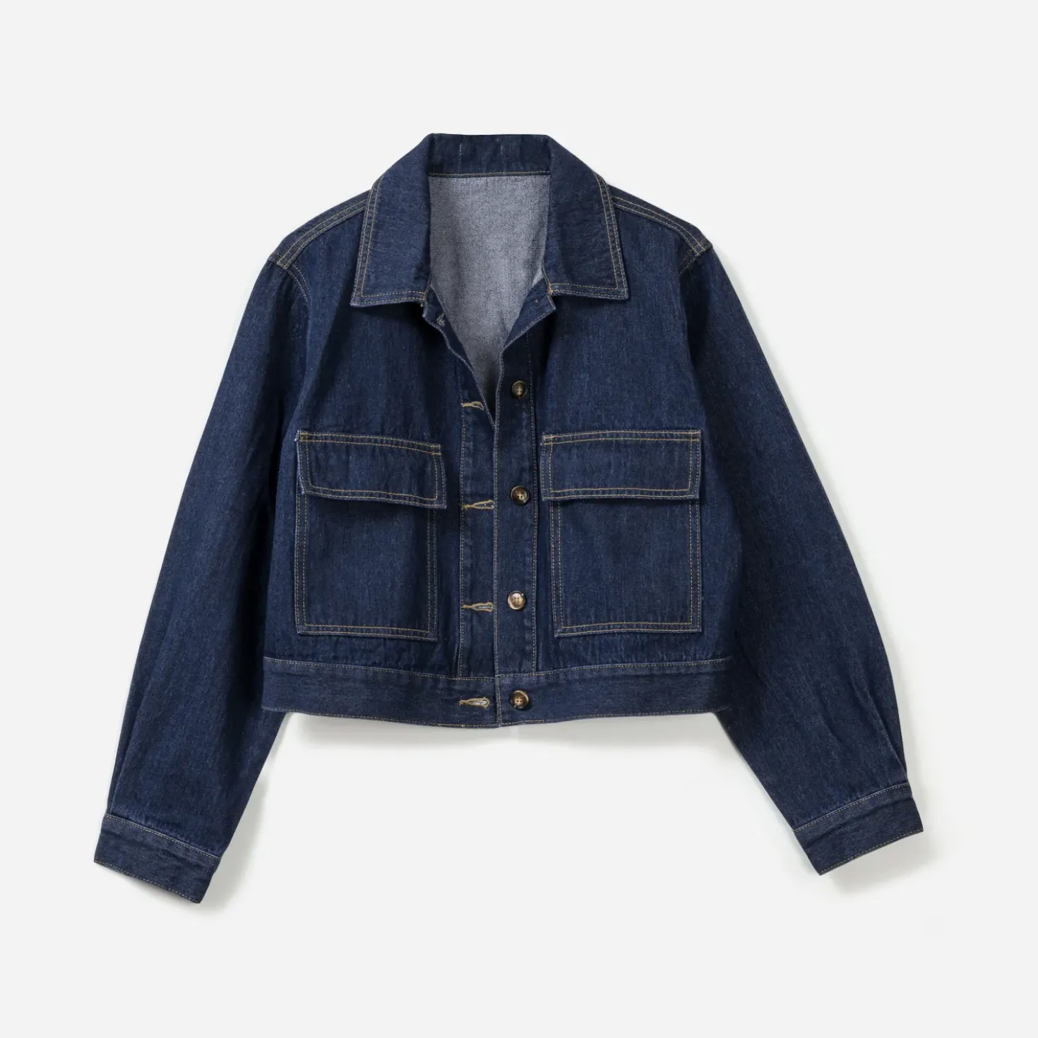 Veste en jean TEXTO brut cropped