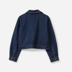 Veste en jean TEXTO brut cropped