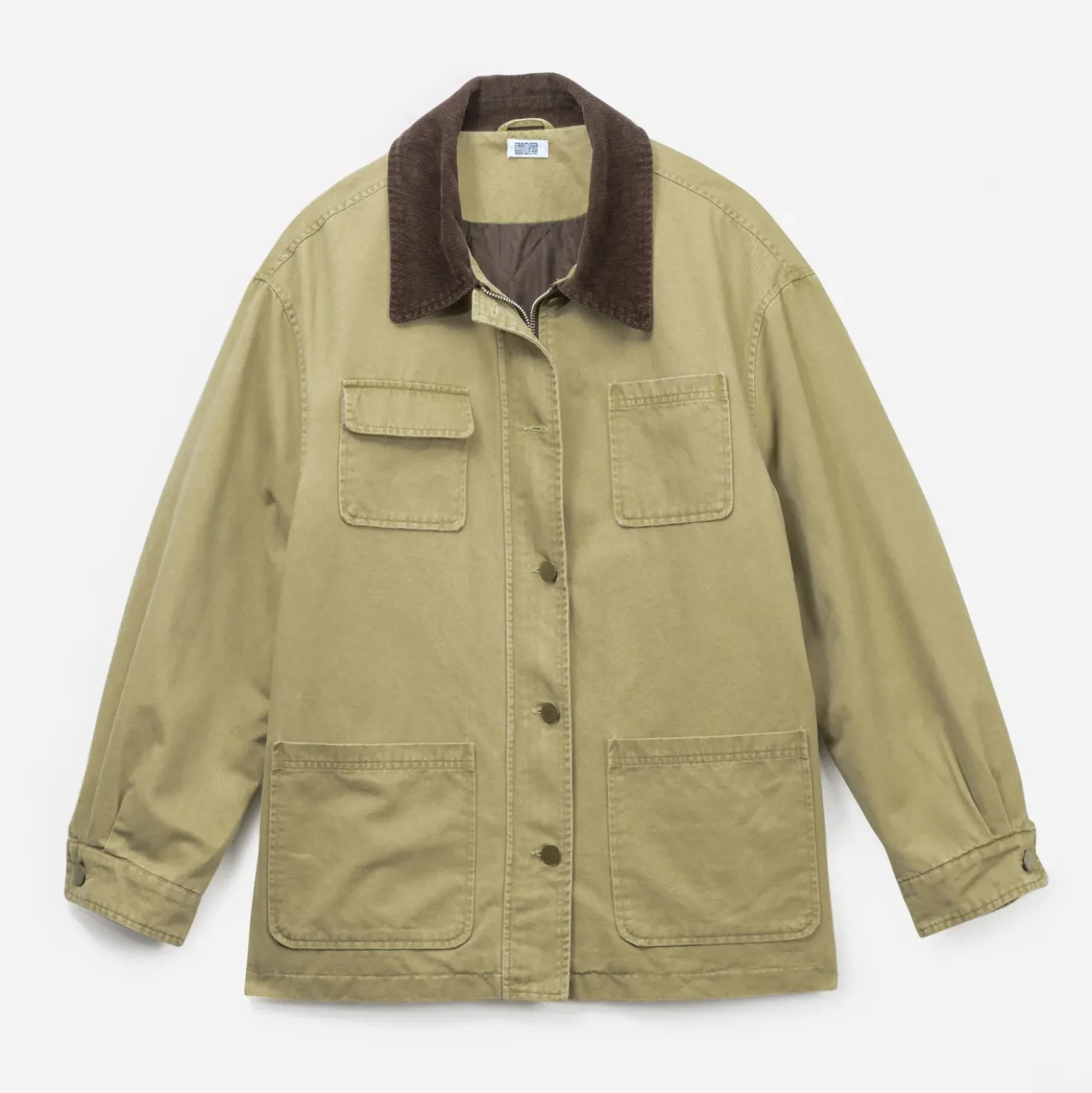 Veste ERAM WEAR beige avec col velours