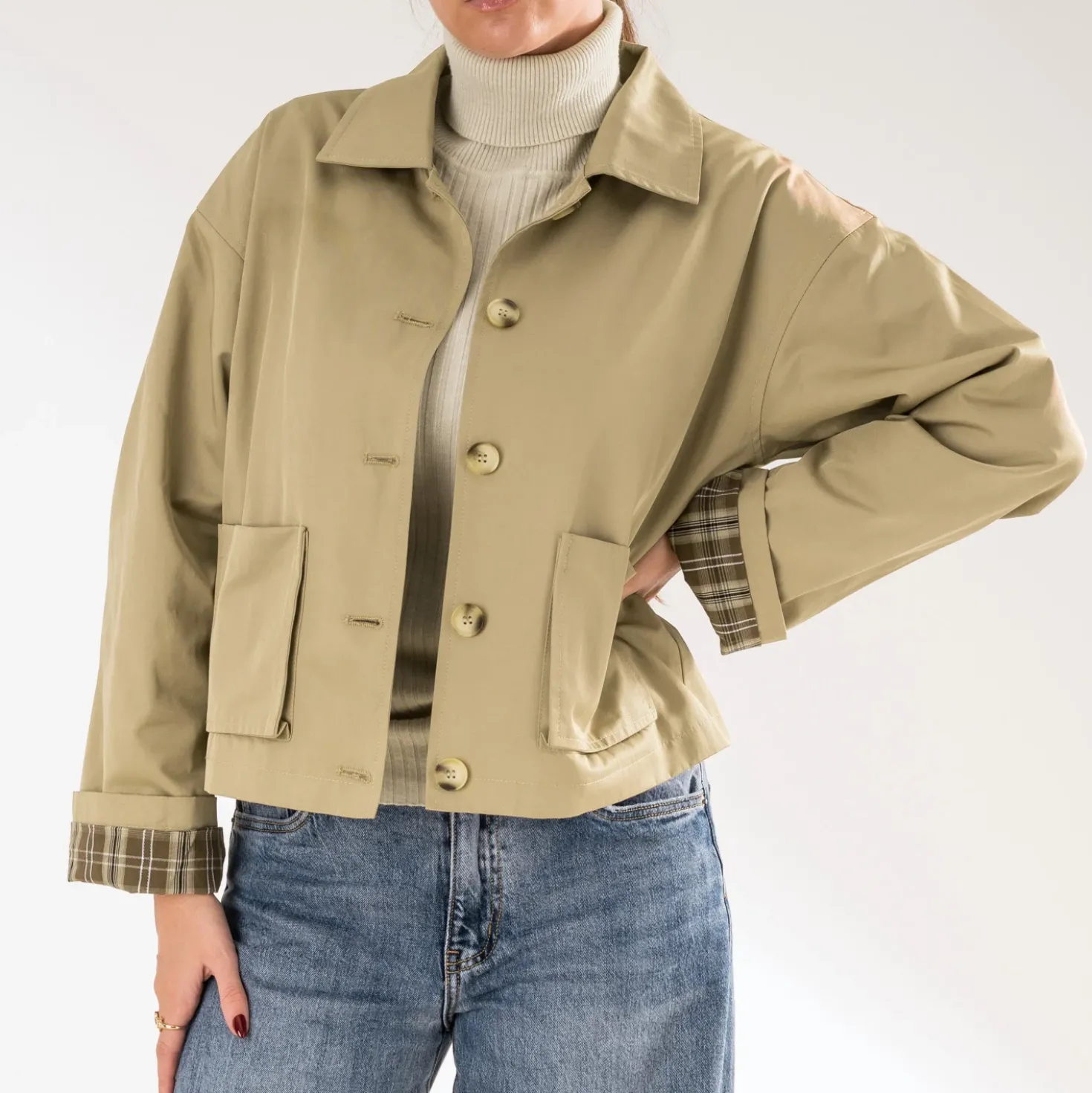 Veste ERAM WEAR beige esprit trench court