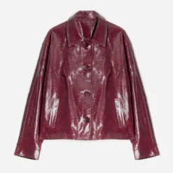Veste ERAM WEAR bordeaux effet vinyle
