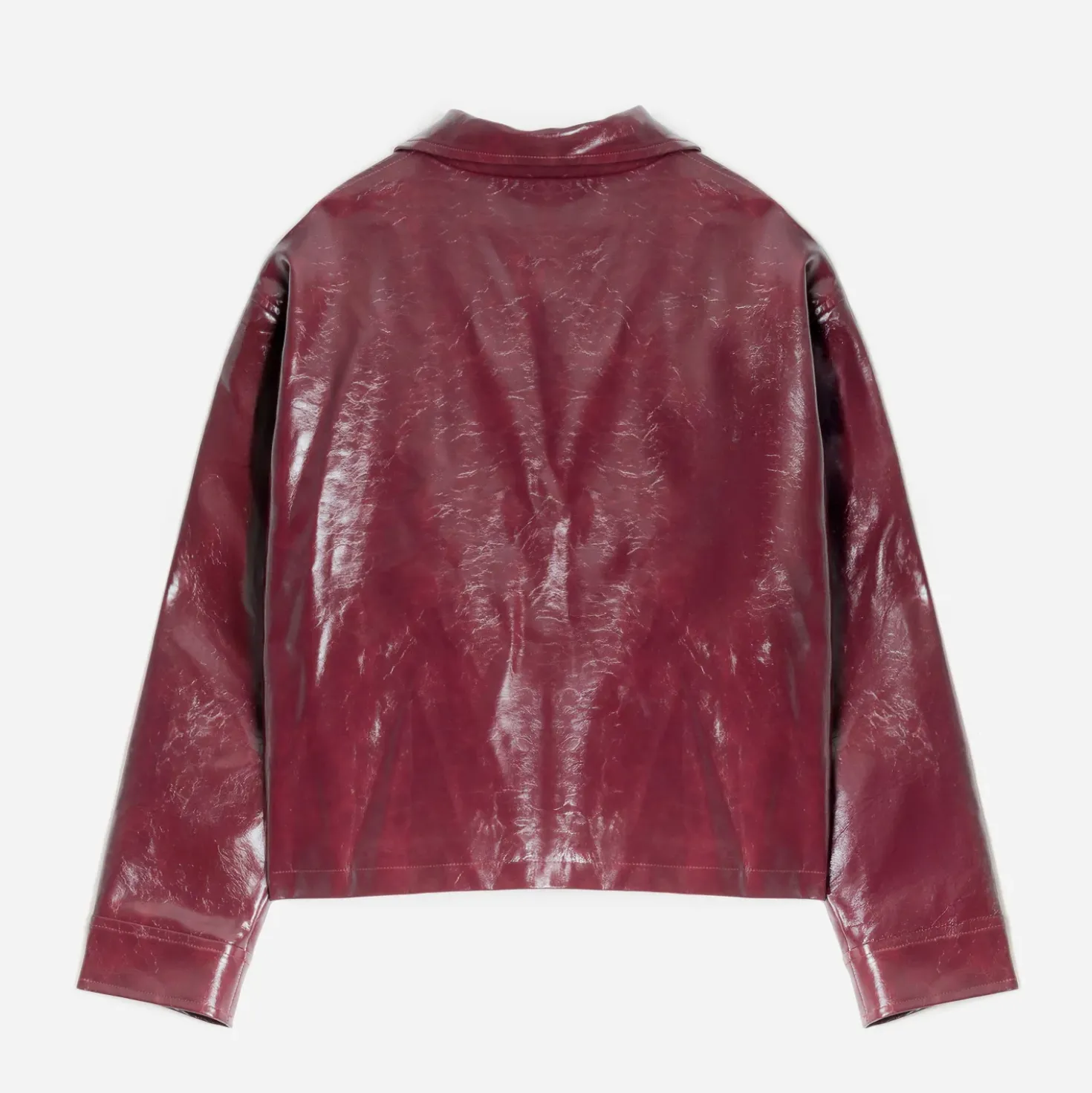 Veste ERAM WEAR bordeaux effet vinyle