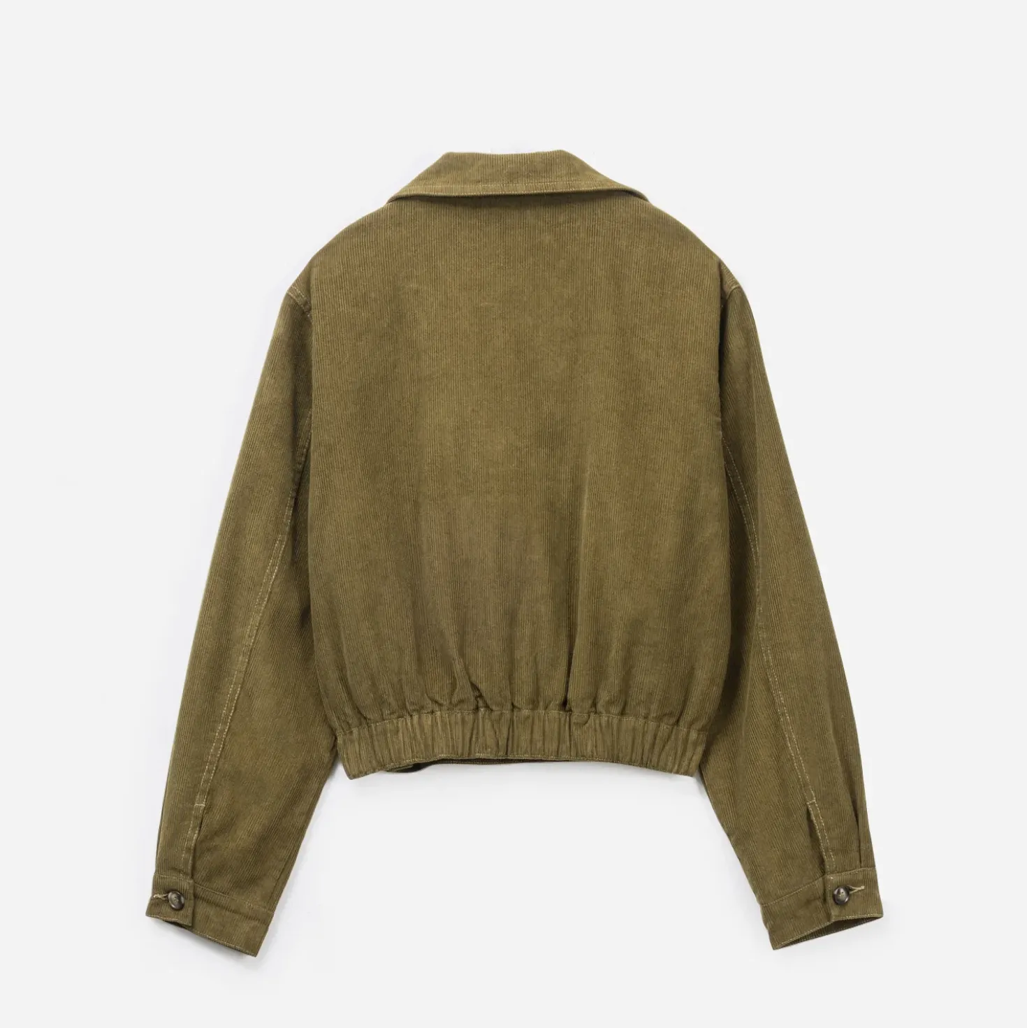 Veste ERAM WEAR kaki velours milleraies