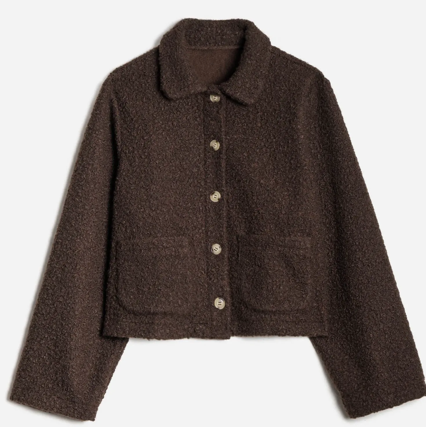 Veste ERAM WEAR marron façon bouclette