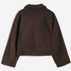 Veste ERAM WEAR marron façon bouclette